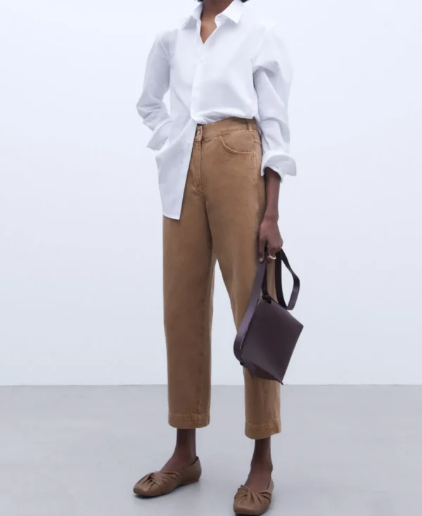 Adolfo Dominguez Zapatos>Bailarina En Napa Camel