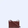 Adolfo Dominguez Bolsos>Bandolera En Piel Vaqueta Burdeos