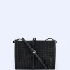 Adolfo Dominguez Bolsos>Bandolera Grande Reciclada Trenzada Negro