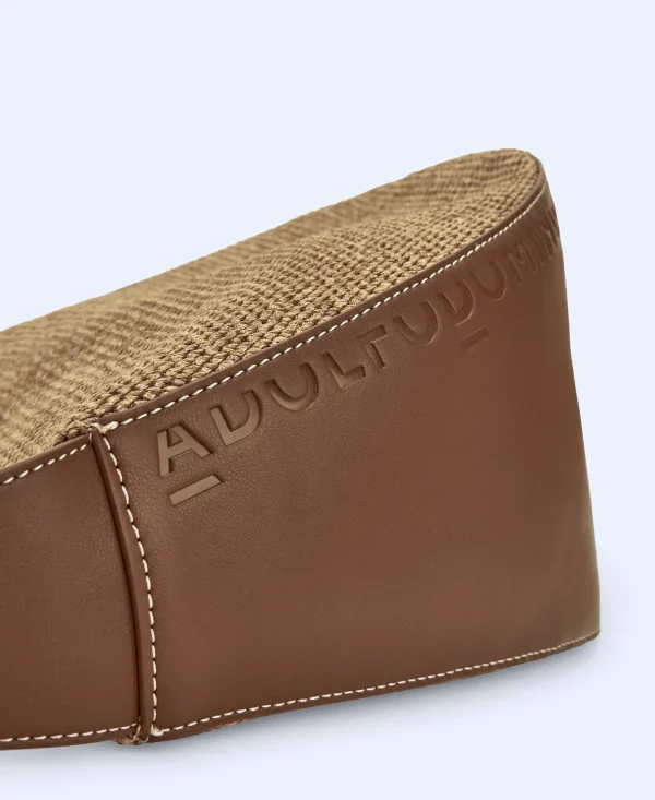 Adolfo Dominguez Bolsos>Bandolera Mediana En Tejido Trenzado Natural