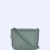 Adolfo Dominguez Bolsos>Bandolera Mediana Textura Grano Verde