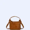 Adolfo Dominguez Bolsos>Bandolera Mini En Piel Craquelada Amarillo