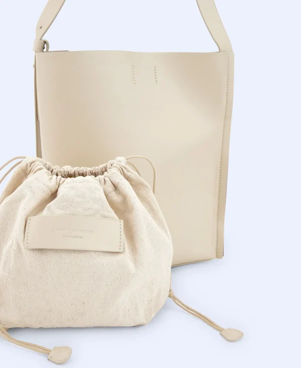 Adolfo Dominguez Bolsos>Bolso Hobo Made In Spain En Piel Crudo