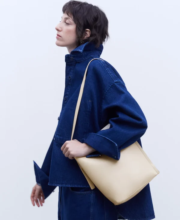 Adolfo Dominguez Bolsos>Bolso Hobo Made In Spain En Piel Crudo