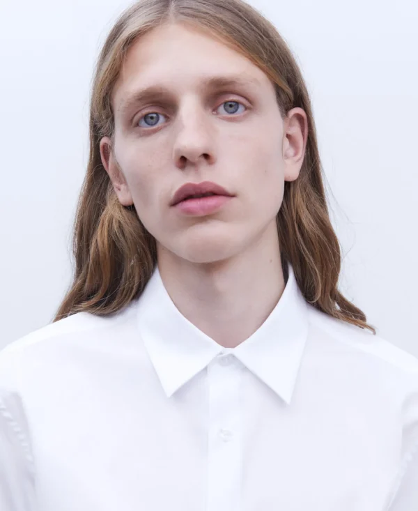 Adolfo Dominguez Camisas>Camisa En Algodon Organico Blanco
