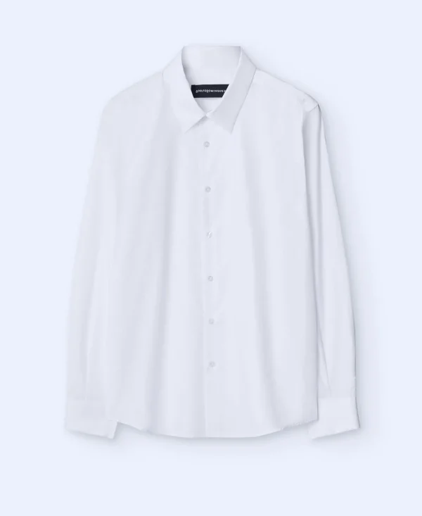Adolfo Dominguez Camisas>Camisa En Algodon Organico Blanco