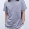 Adolfo Dominguez Camisetas Y Polos>Camiseta De Corte Relajado Gris Melange