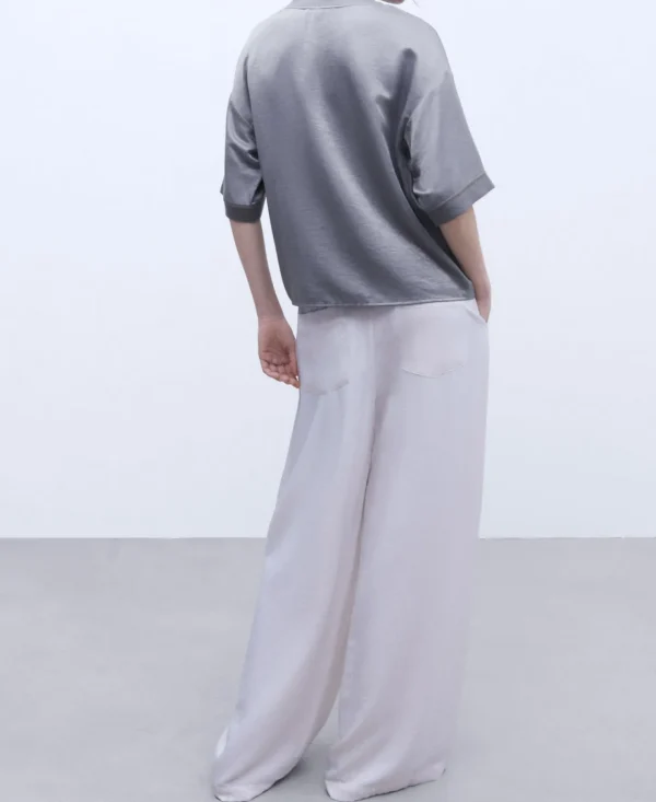 Adolfo Dominguez Camisetas>Camiseta De Manga Corta Gris