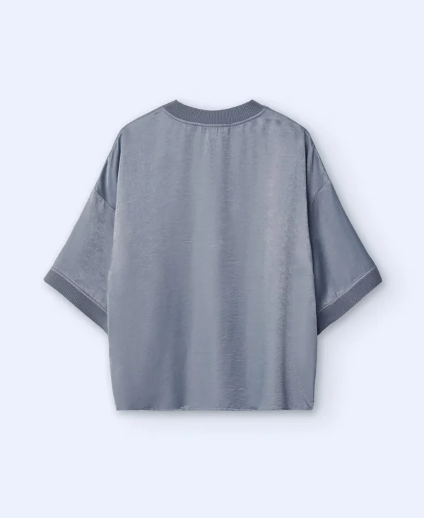 Adolfo Dominguez Camisetas>Camiseta De Manga Corta Gris