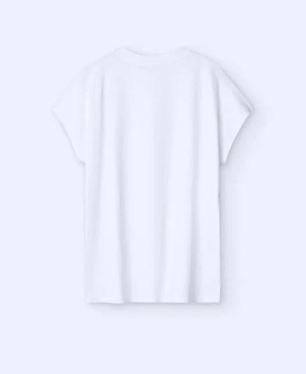 Adolfo Dominguez Camisetas>Camiseta En Algodon Blanco