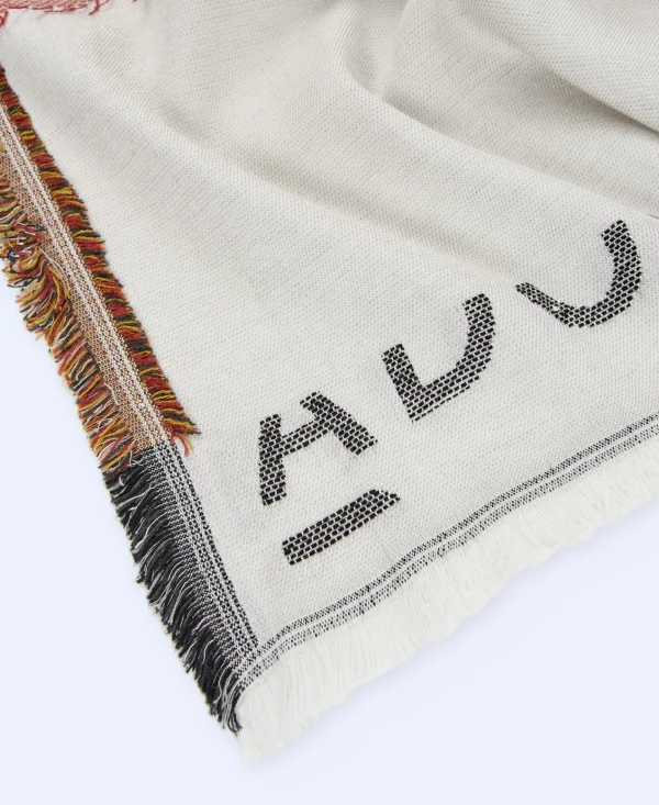 Adolfo Dominguez Foulares>Chal Estampado En Tecnica Cutwork Amarillo