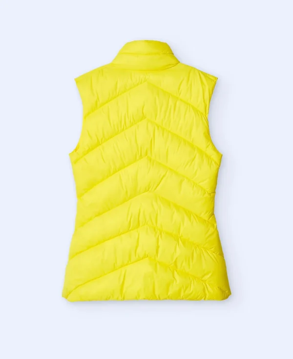 Adolfo Dominguez Abrigos Y Chaquetas>Chaleco Acolchado Entallado Amarillo Oscuro