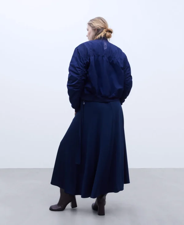 Adolfo Dominguez Abrigos Y Chaquetas>Chaqueta Bomber Acolchada Azul Oscuro