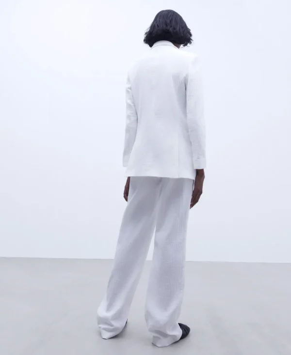 Adolfo Dominguez Blazer>Chaqueta Sastre En Algodon Blanco Natural