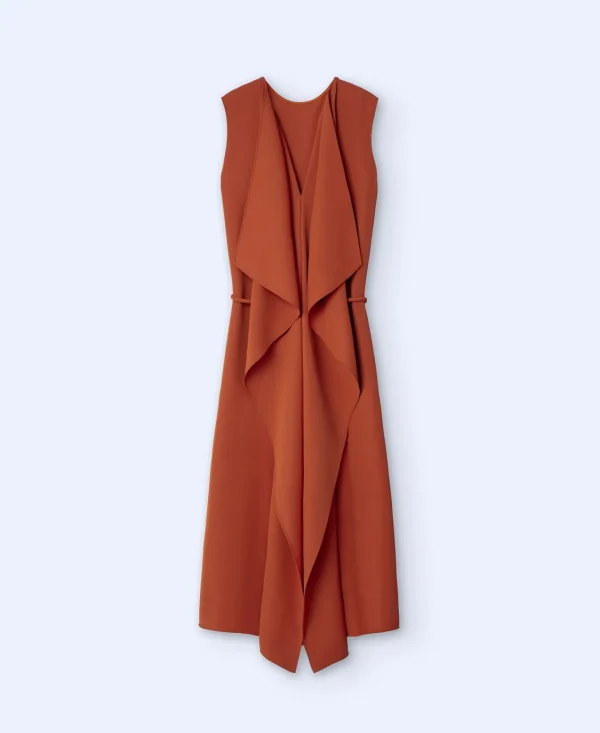 Adolfo Dominguez Vestidos Y Monos>Maxi Vestido Evase Teja