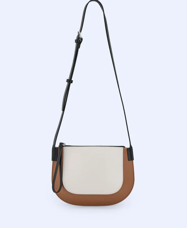 Adolfo Dominguez Bolsos>Mini Bandolera Tricolor En Piel Vaqueta Multicolor