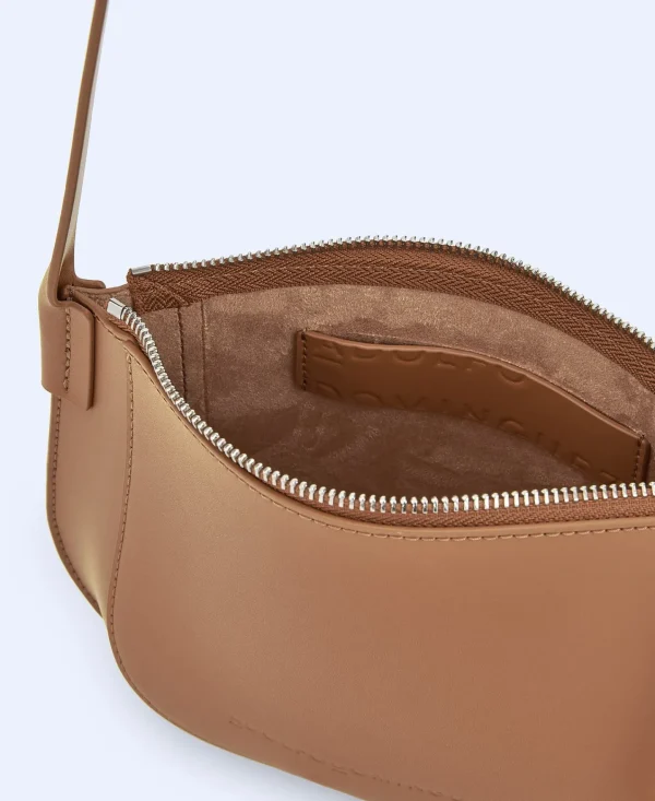 Adolfo Dominguez Bolsos>Mini Bandolera Tricolor En Piel Vaqueta Cuero