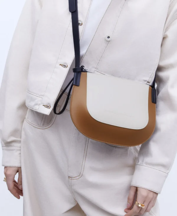 Adolfo Dominguez Bolsos>Mini Bandolera Tricolor En Piel Vaqueta Multicolor