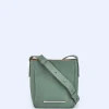 Adolfo Dominguez Bolsos>Mini Hobo En Piel Responsable Verde Agua Marina