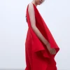 Adolfo Dominguez Vestidos Y Monos>Mono Coctel Asimetrico Rojo
