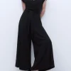 Adolfo Dominguez Vestidos Y Monos>Mono Largo Con Escote Pico Negro