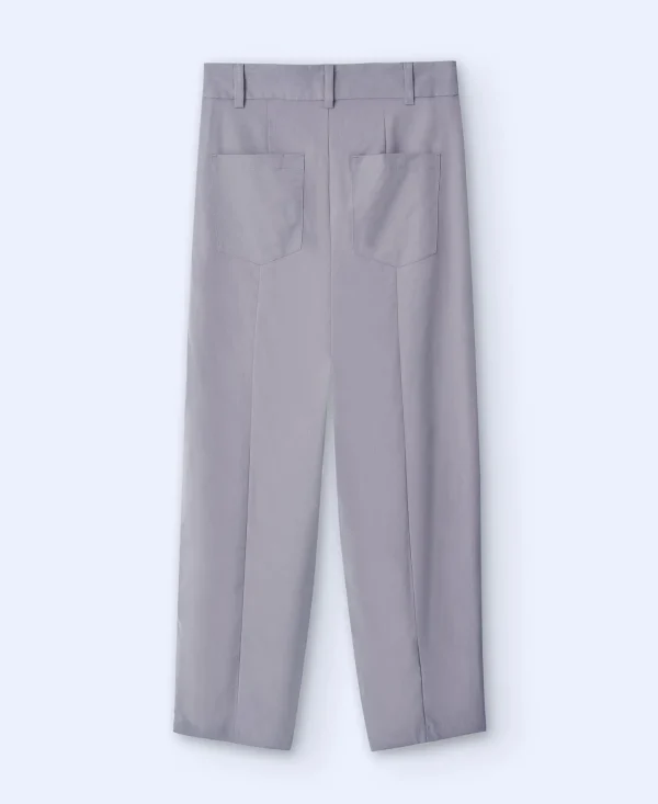 Adolfo Dominguez Pantalones>Pantalon Carrot Fit Gris