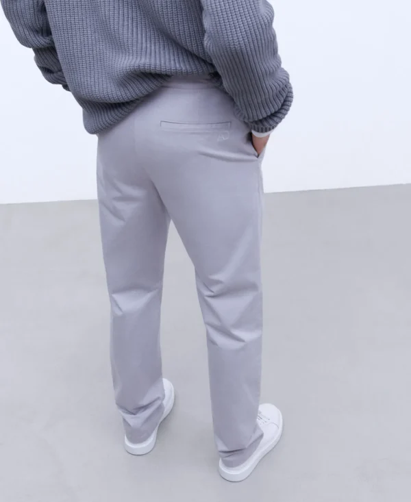 Adolfo Dominguez Pantalones>Pantalon Chino En Twill De Algodon Hielo
