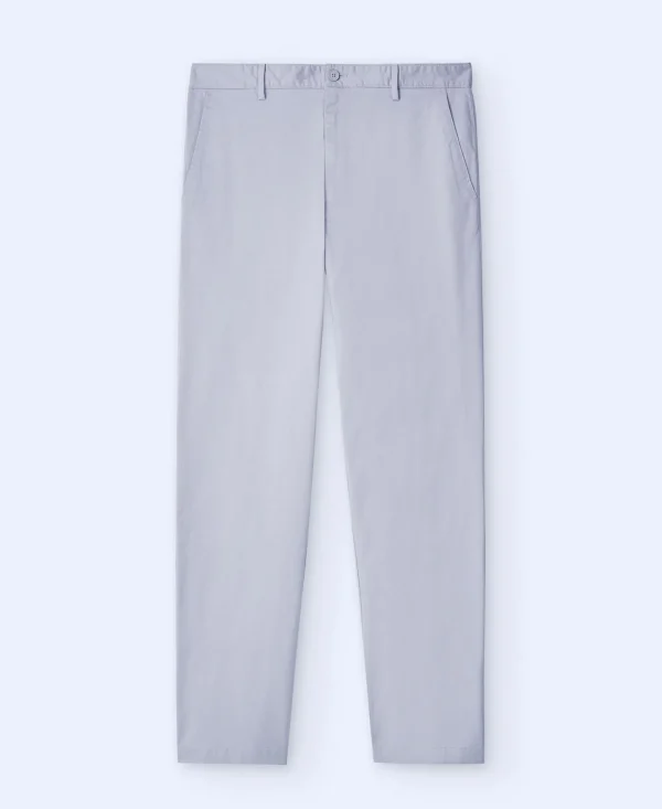 Adolfo Dominguez Pantalones>Pantalon Chino En Twill De Algodon Hielo