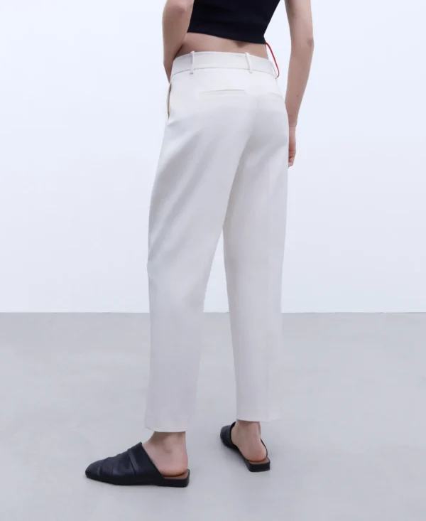 Adolfo Dominguez Pantalones>Pantalon Corte Recto Beige