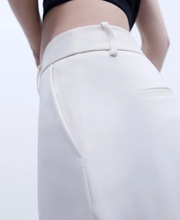 Adolfo Dominguez Pantalones>Pantalon Corte Recto Beige