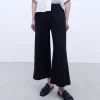 Adolfo Dominguez Pantalones>Pantalon Corte Recto En Lino Negro