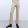 Adolfo Dominguez Pantalones>Pantalon En Punto Roma Camel