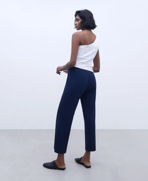 Adolfo Dominguez Pantalones>Pantalon Jogger Azul Marino