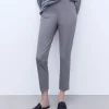 Adolfo Dominguez Pantalones>Pantalon Skinny En Algodon Crudo