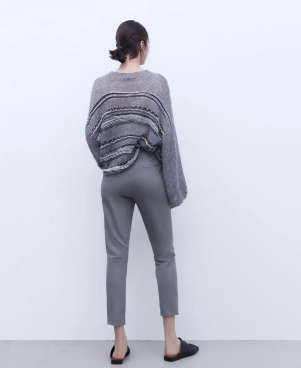 Adolfo Dominguez Pantalones>Pantalon Skinny En Algodon Crudo