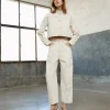 Adolfo Dominguez Pantalones>Pantalon Vaquero Banana En Algodon Crudo