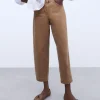 Adolfo Dominguez Pantalones>Pantalon Vaquero Carrot Fit Caramelo