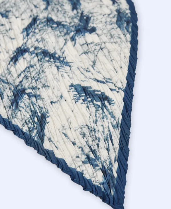 Adolfo Dominguez Foulares>Panuelo Bandana Estampado Azul