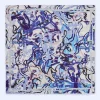 Adolfo Dominguez Foulares>Panuelo Estampado Azul Electrico
