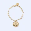 Adolfo Dominguez Bisutería>Pulsera Metalica Eslabones Dorado