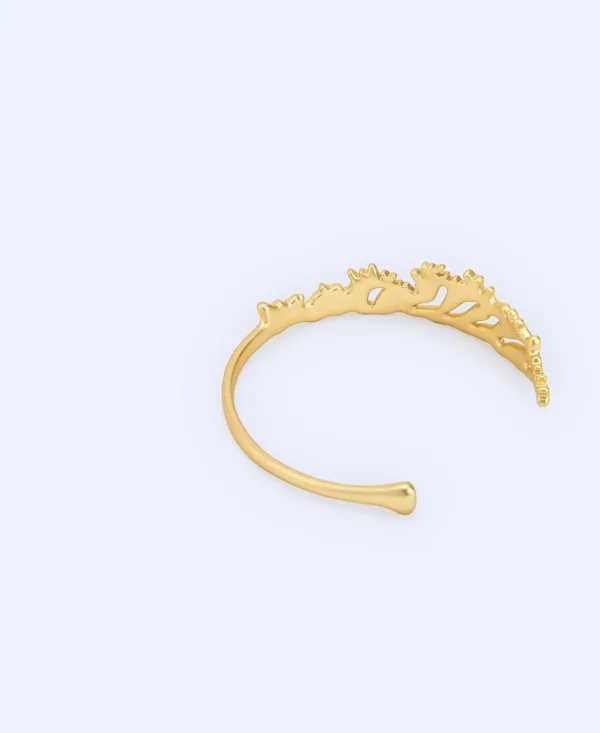 Adolfo Dominguez Bisutería>Pulsera Metalica Hoja De Berza Dorado