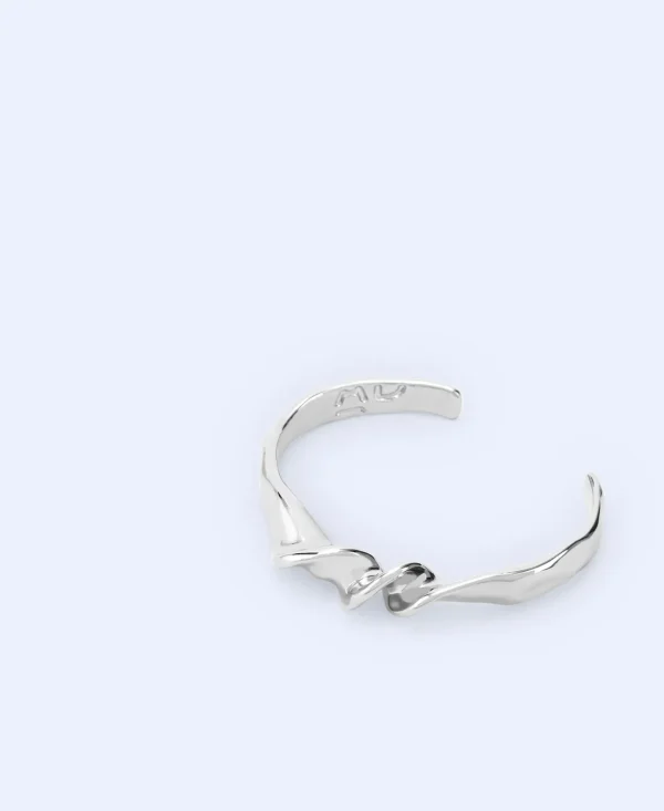 Adolfo Dominguez Bisutería>Pulsera Metalica Motivo Torsion Plateado