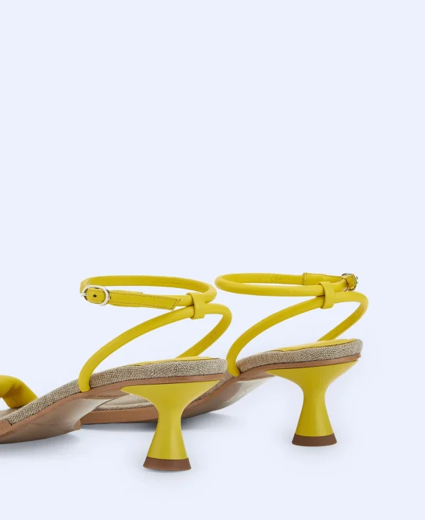 Adolfo Dominguez Zapatos>Sandalia De Tacon Hecha En Espana Verde Pistacho