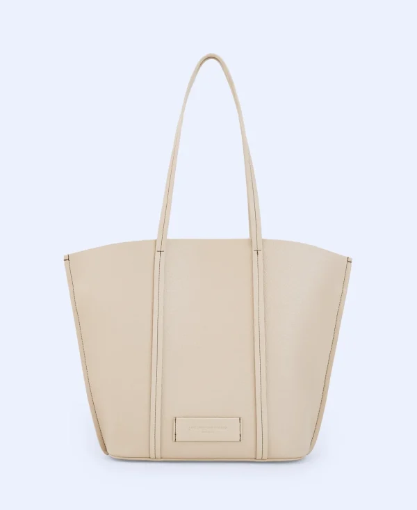 Adolfo Dominguez Bolsos>Shopper Reciclado En Textura Grano Nata