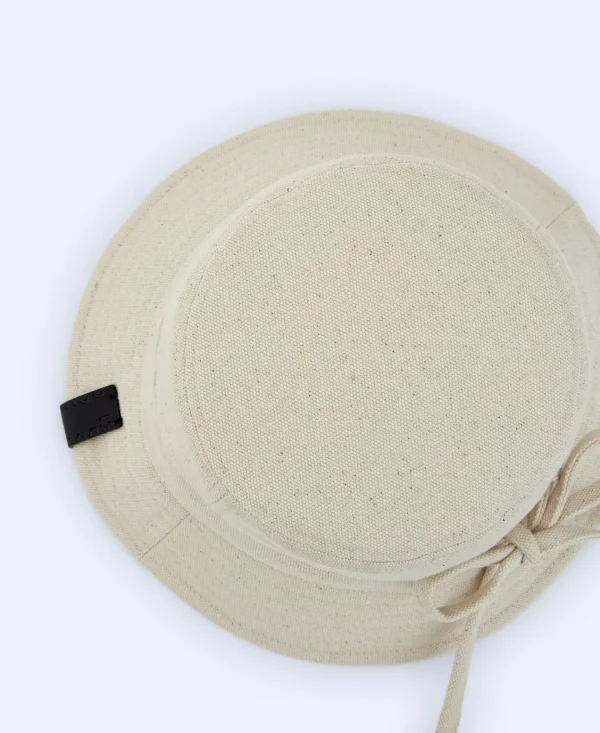 Adolfo Dominguez Sombreros>Sombrero Bucket En Canvas Beige
