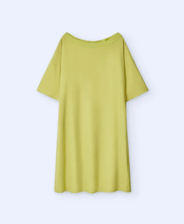Adolfo Dominguez Vestidos Y Monos>Vestido Corto Evase Amarillo Oscuro