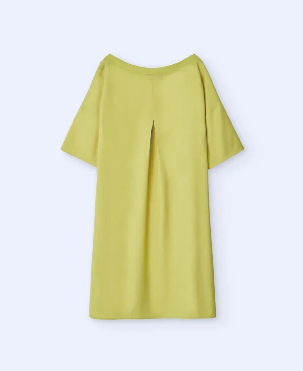 Adolfo Dominguez Vestidos Y Monos>Vestido Corto Evase Amarillo Oscuro