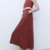 Adolfo Dominguez Vestidos Y Monos>Vestido En Lyocell De Lenzing™ Naranja