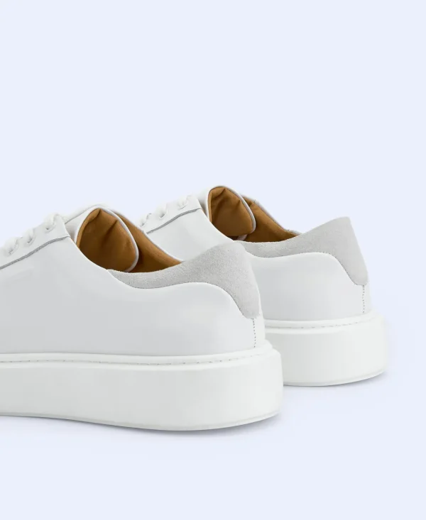 Adolfo Dominguez Zapatos>Zapatilla Basica En Piel Responsable Blanco