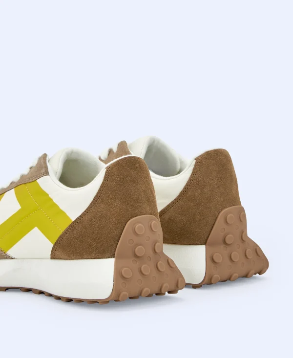 Adolfo Dominguez Zapatos>Zapatilla Deportiva En Piel Beige